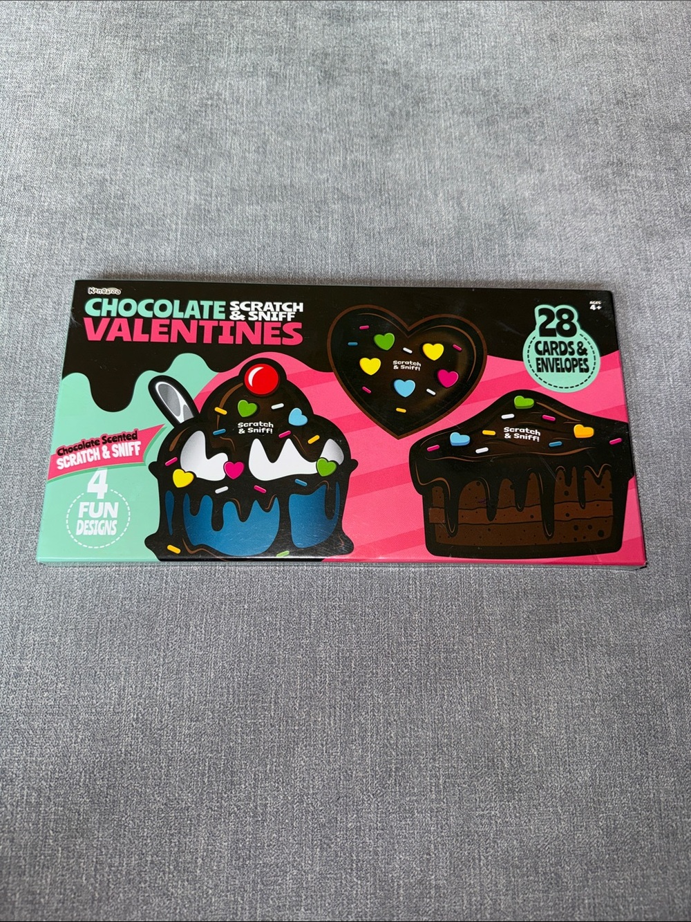 Kids Scratch & Sniff Chocolate Scented Valentines Cards